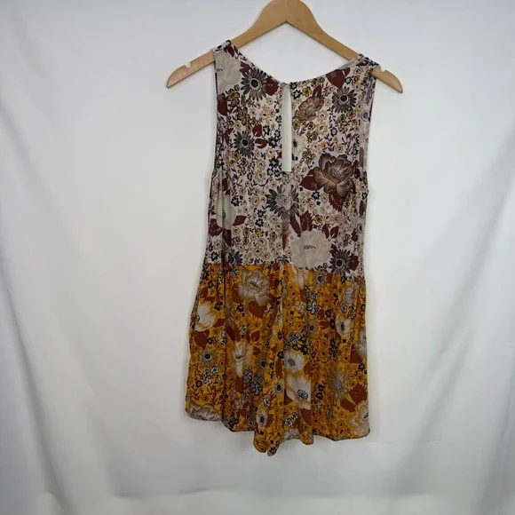 Spell & The Gypsy Desert Daisy Romper Mustard Yellow Boho V-Neck Small - Picture 7 of 8